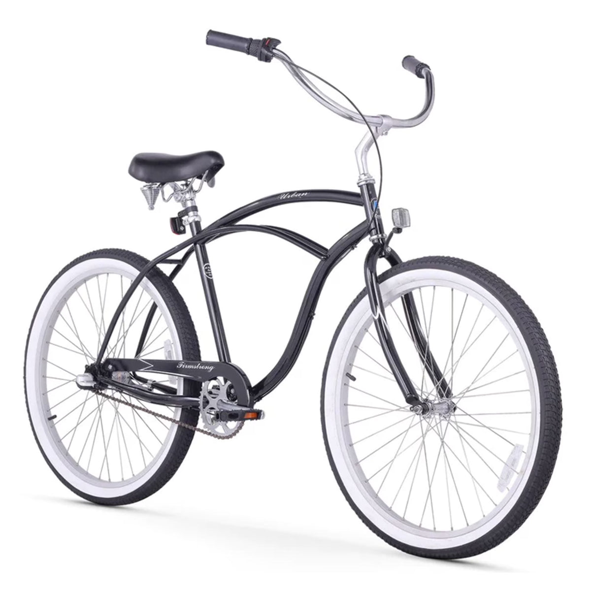 Firmstrong Urban Man 3 - Speed Men'S 26 in Beach Cruiser Riding Bike, Black