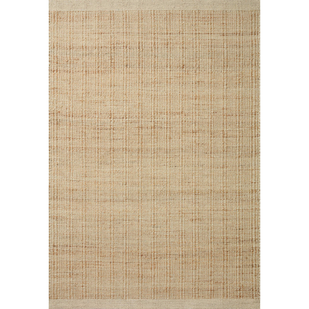 Jean Stoffer x Loloi 2'6" 7'6" Ivory/Natural Cornwall CRN-01 Runner Area Rug